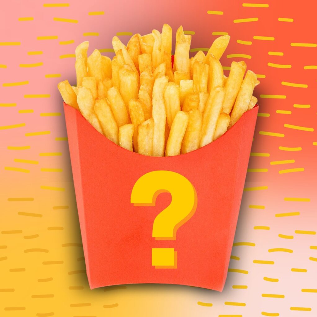 french fries question mark