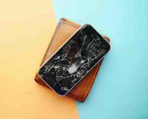 cracked phone